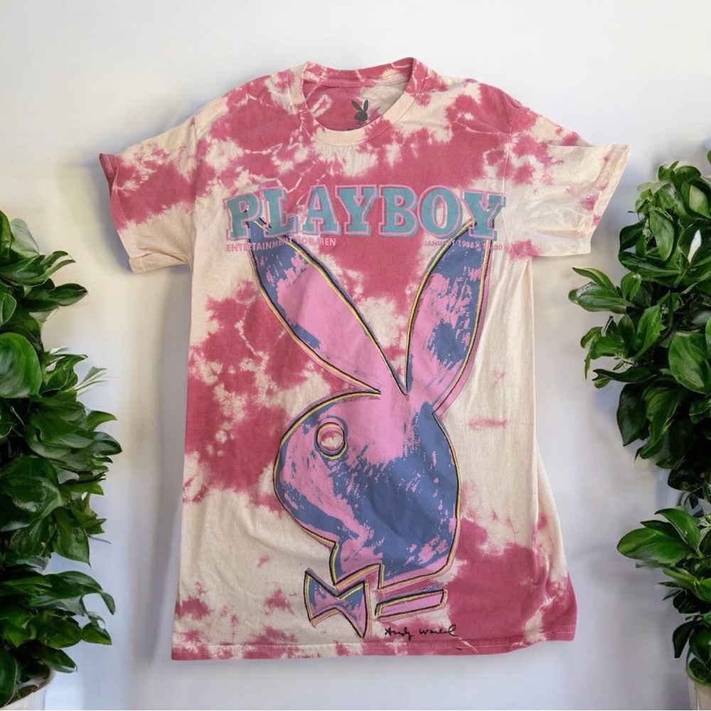 Playboy Tie Dye Short Sleeve Tee Small